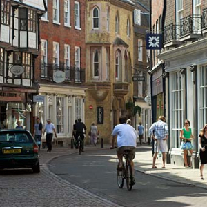 Cambridge. Uliczki miasta.